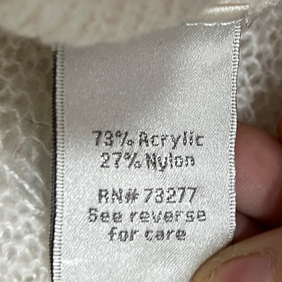 Lauren Conrad, white long sleeve, sheer crewneck sweater, women’s size medium 15 - Picture 3 of 5